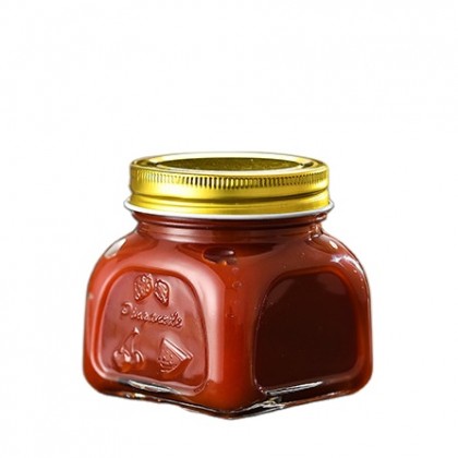 Clear 25oz Walnuts Spice Food Peanut Butter Sauce Storage Container 750ml Square Round Fruit Jam Glass Jar