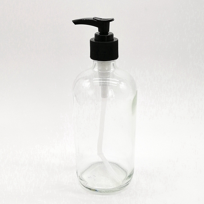30ml 60ml 120ml 1 oz 2oz 4oz Clear Boston Round Glass Bottle Refillable Essential Oil Perfume Spray Bottle With Clear Cap