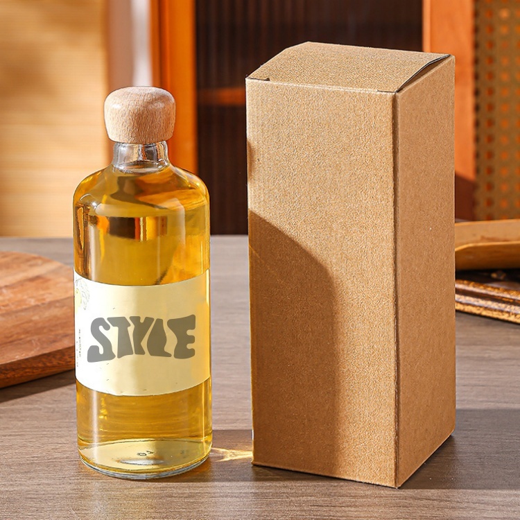 Custom Label and Packaging Glass Juice Water Soda Beverage Bottle for Tea Milk Juice Bottles With Lid