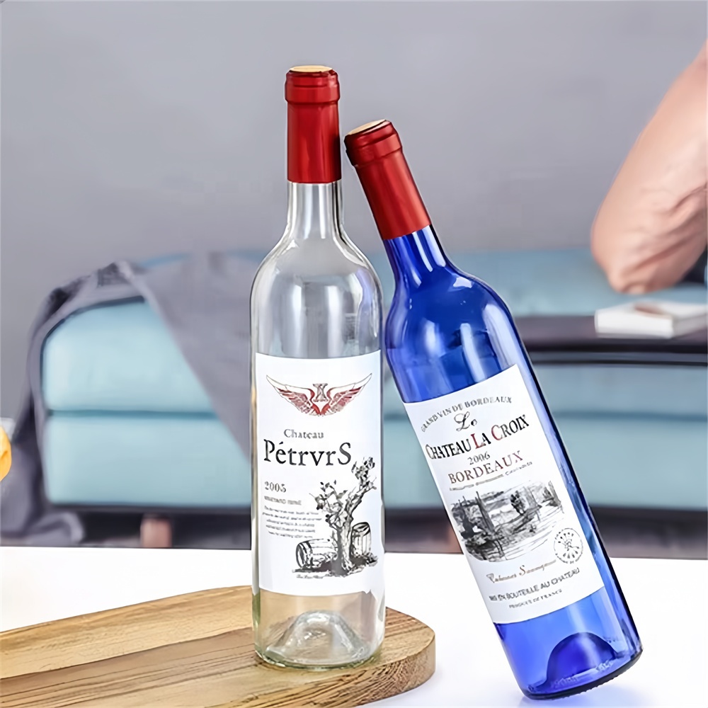 Wholesale 750ml Burgundy Glass Wine Bottle Factory Production's Best Quality Empty Packaging for Liquor for Wine