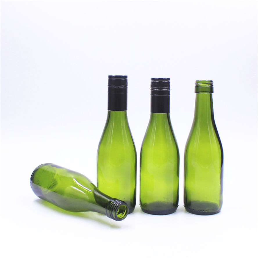 Recyclable 1 Liter Clear Round Wine Glass Bottles for Home Brewing 750ml Capacity 500ml 375ml Volumes Empty Wine Bottle