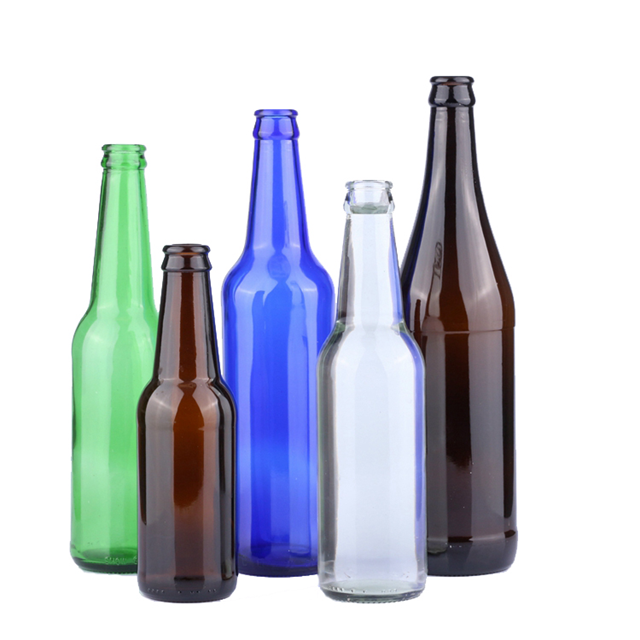 330ml Clear Round Amber Glass Beer Bottle