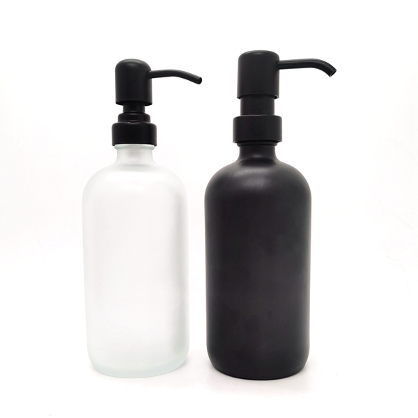 Factory Sale 300ml 400ml 500ml Amber Brown Glass Soap Foam Bottle Pump Hand Sanitizer Liquid Soap Bottles With Pump Dispensers