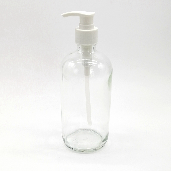 30ml 60ml 120ml 1 oz 2oz 4oz Clear Boston Round Glass Bottle Refillable Essential Oil Perfume Spray Bottle With Clear Cap