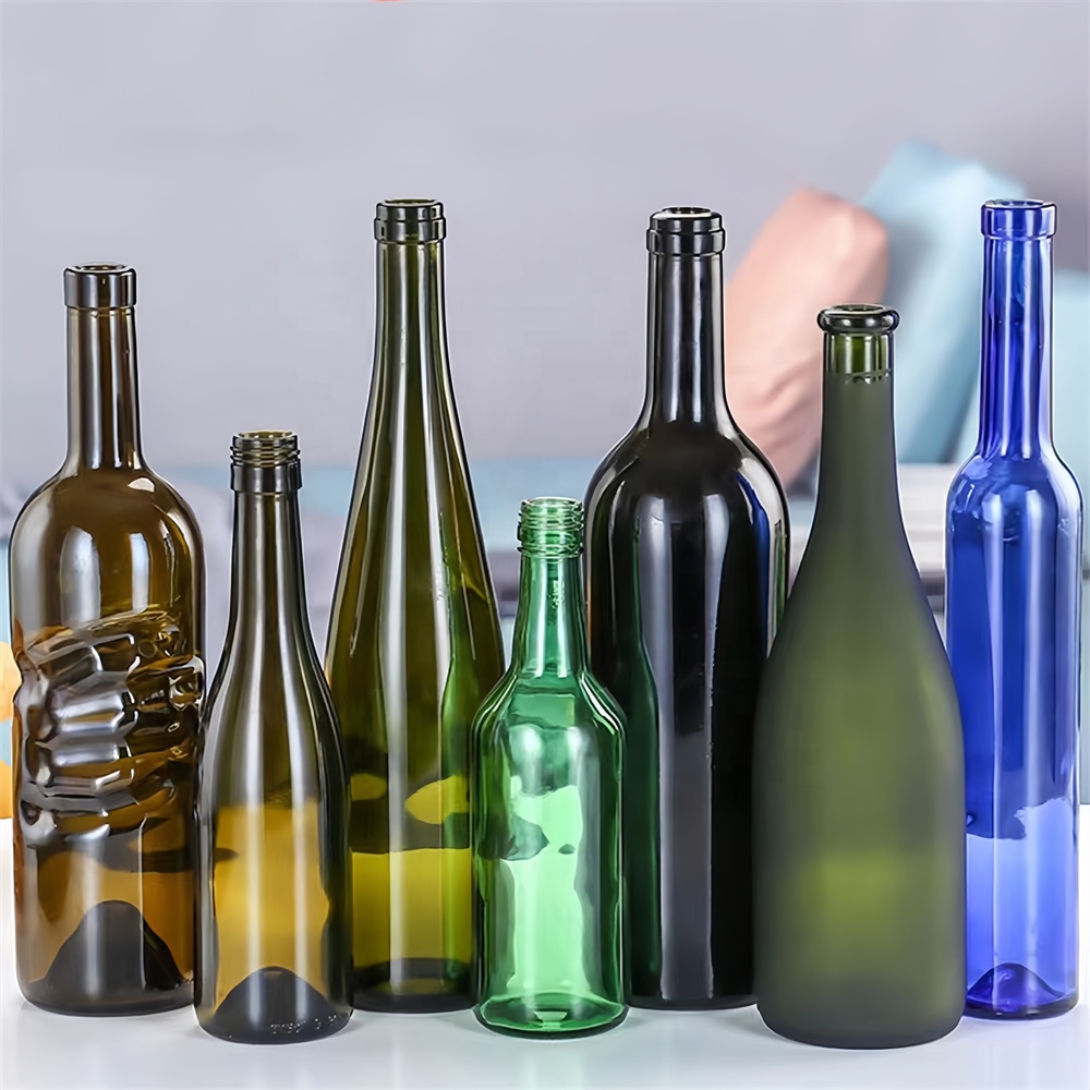 Wholesale 750ml Burgundy Glass Wine Bottle Factory Production's Best Quality Empty Packaging for Liquor for Wine