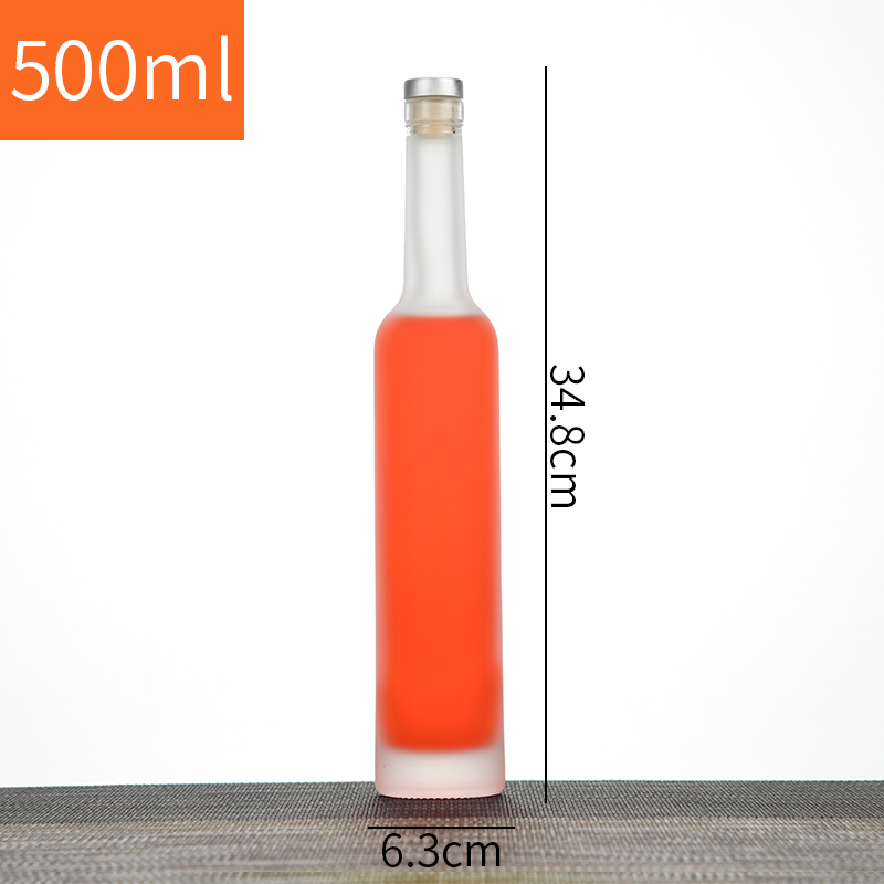 Vodka 700ml 750ml Glass Bottle Extra Flint Gin Tequila Whisky Vodka Brandy Glass Spirits Bottle With Cork Lid