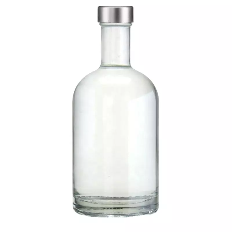 700ml 750ml Empty Rum Whisky Vodka Spirit Glass Liquor Bottle With Cork for Liquor Whiskey