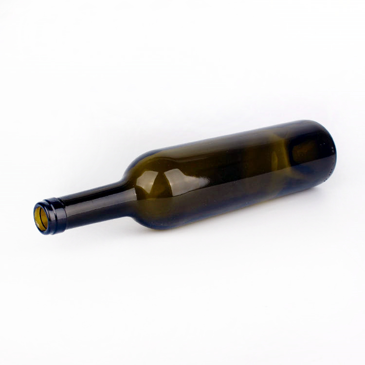 Wholesale Clear Round 200ml 375ml 500ml 750ml 1000ml Glass Frosted Liquor Wine Whisky Glass Bottle With Cork