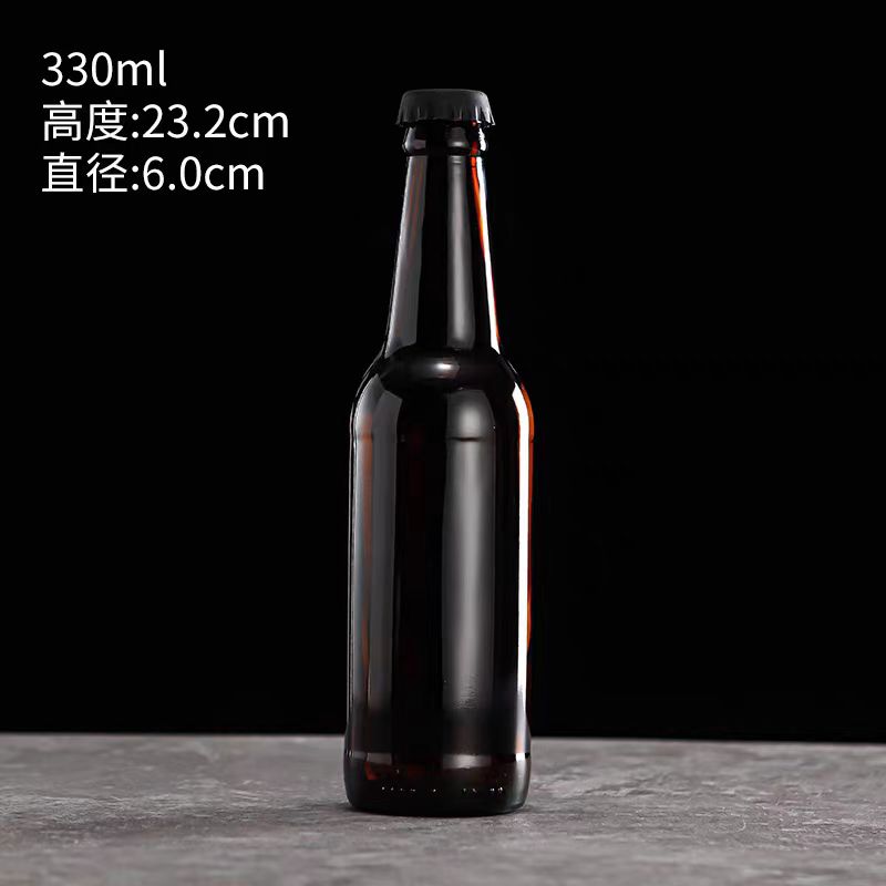 Empty Recyclable Custom 250ml 500ml 330ml Beer Bottle Brown Perfume Glass Bottle 640ml Crown Cap Bottle