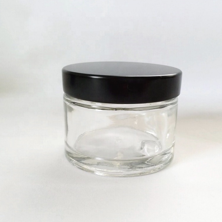 Cosmetics Cream Glass Jar Face Cream 50ml Cosmetic Jar Glass Packaging Round Frosted Bottle Quality Customized 5g 10g 15g 20g