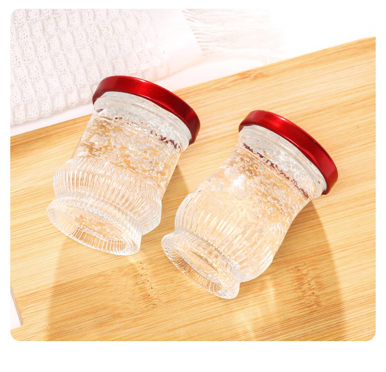 In Stock Empty Wide Mouth Recyclale 150ml 280ml 380ml Food Storage Glass Honey Jam Jar With Screw Lids