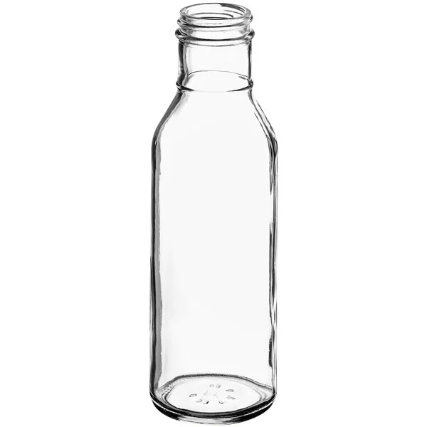 High Quality Glass Sauce Ketchup Bottle Condiment Bbq Glass Bottle 10 Oz Glass Sauce Bottles 5 Oz 12 Oz 16 Oz