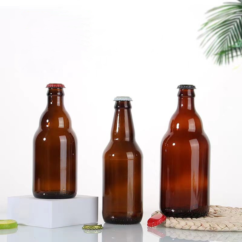 Empty Recyclable Custom 250ml 500ml 330ml Beer Bottle Brown Perfume Glass Bottle 640ml Crown Cap Bottle