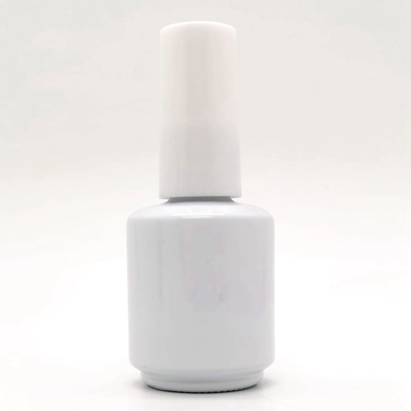Recyclable Custom Unique 3ml 5ml 7ml 9ml 10ml 15ml Matte Black White Empty Glass Packaging Gel Nail Polish Bottle With Cap