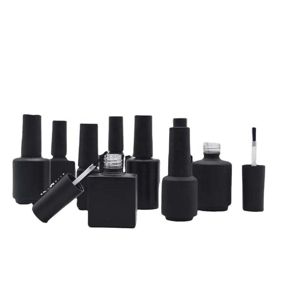 Customizable Color 8ml & 15ml Stained Glass Nail Polish Bottles Dragon Color Varnish Gel Brush Empty Cosmetic Use