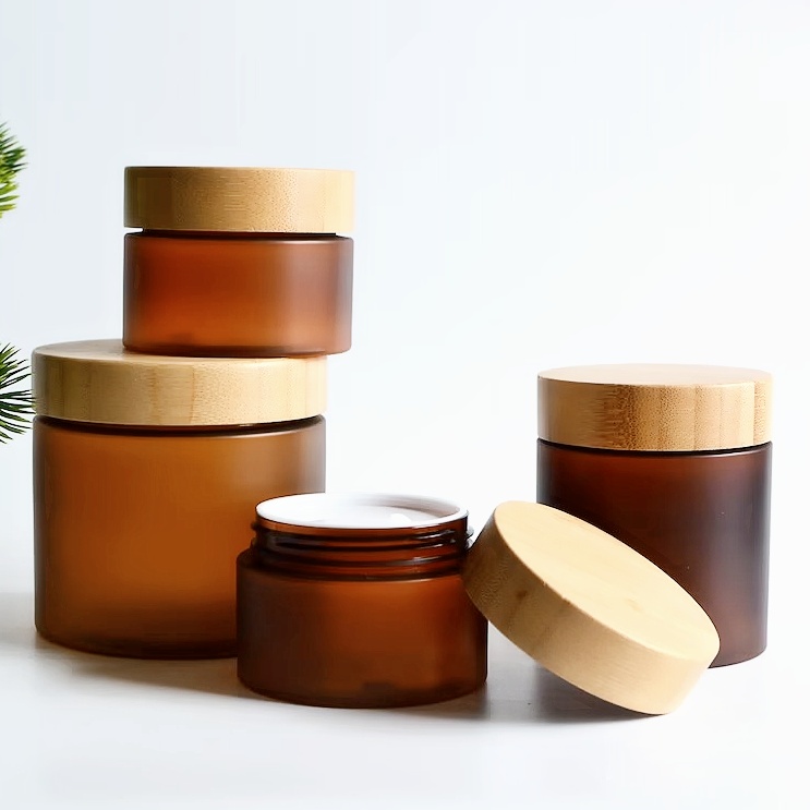 High Quality Cosmetic Containers Round Skincare Bottles Luxury 30g 50g 100g  Cosmetic Moisturizer Face Cream Jars