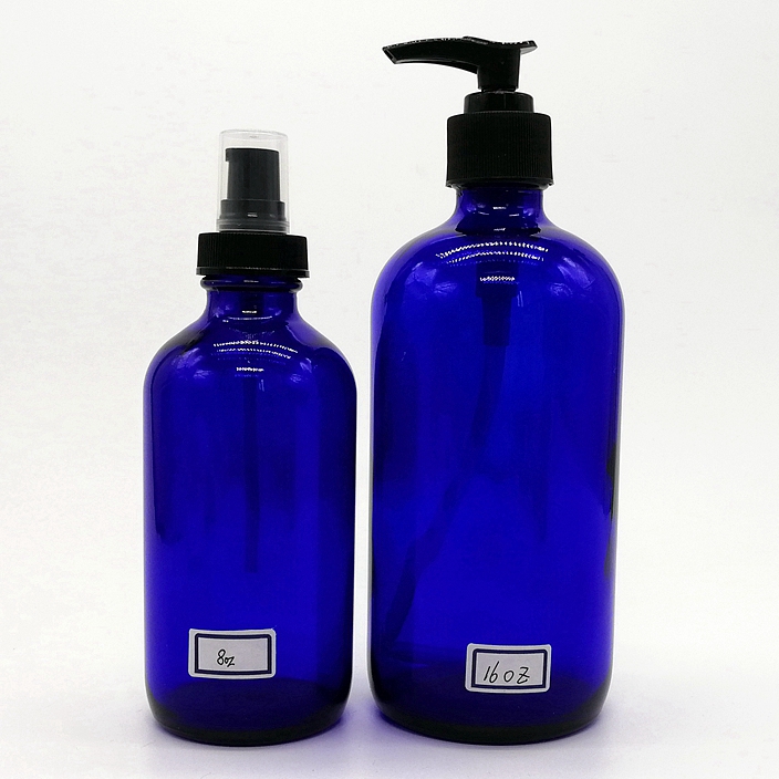 30ml 60ml 120ml 1 oz 2oz 4oz Clear Boston Round Glass Bottle Refillable Essential Oil Perfume Spray Bottle With Clear Cap