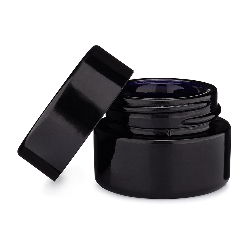 Custom Printing 3ml 5ml 7ml 9ml Triangle Round Clear Concentrate Oil Small Jar Concentrate Childproof Glass Jar With Crc Cap