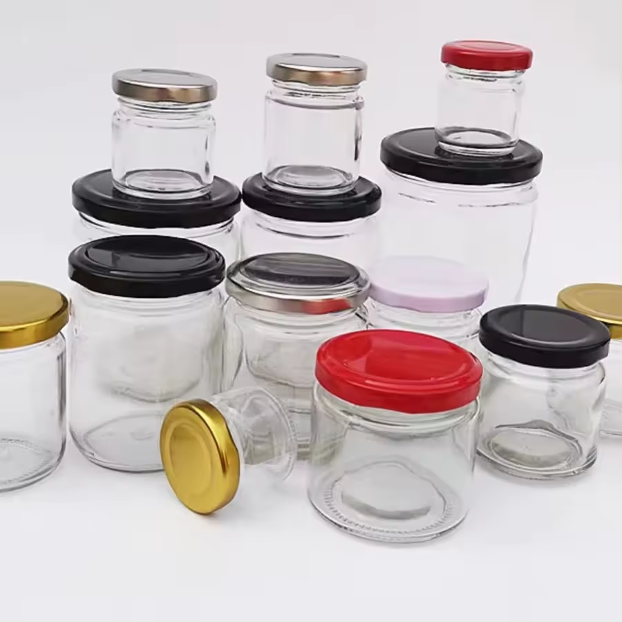 25ml 0.85oz High Quality Wholesale Mini Round Shape Glass Airtight Food Storage Jam Jelly Pickle Glass Jar With Metal Lid