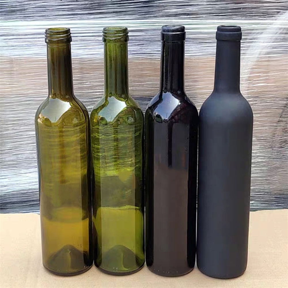 Wholesale 750ml Burgundy Glass Wine Bottle Factory Production's Best Quality Empty Packaging for Liquor for Wine
