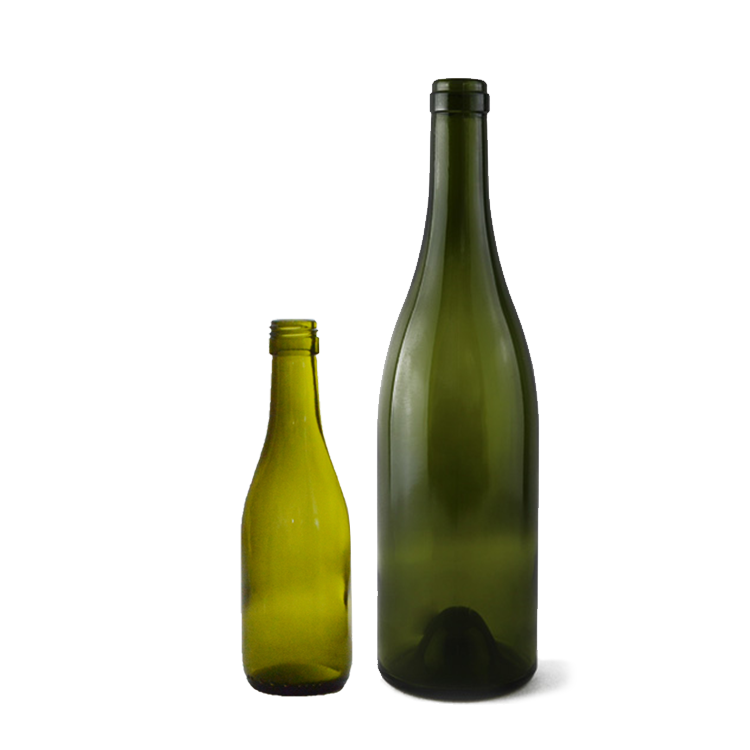 Recyclable 1 Liter Clear Round Wine Glass Bottles for Home Brewing 750ml Capacity 500ml 375ml Volumes Empty Wine Bottle