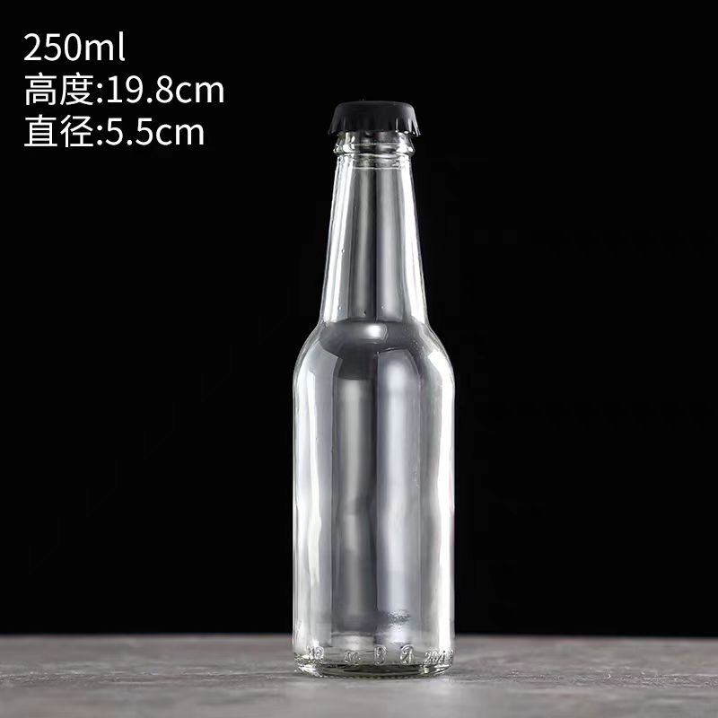 Empty Recyclable Wholesale 330ml 12oz Black Amber Beer Bottle for Packing Glass Bottle With Crown Caps Beer Bottle 330 ml