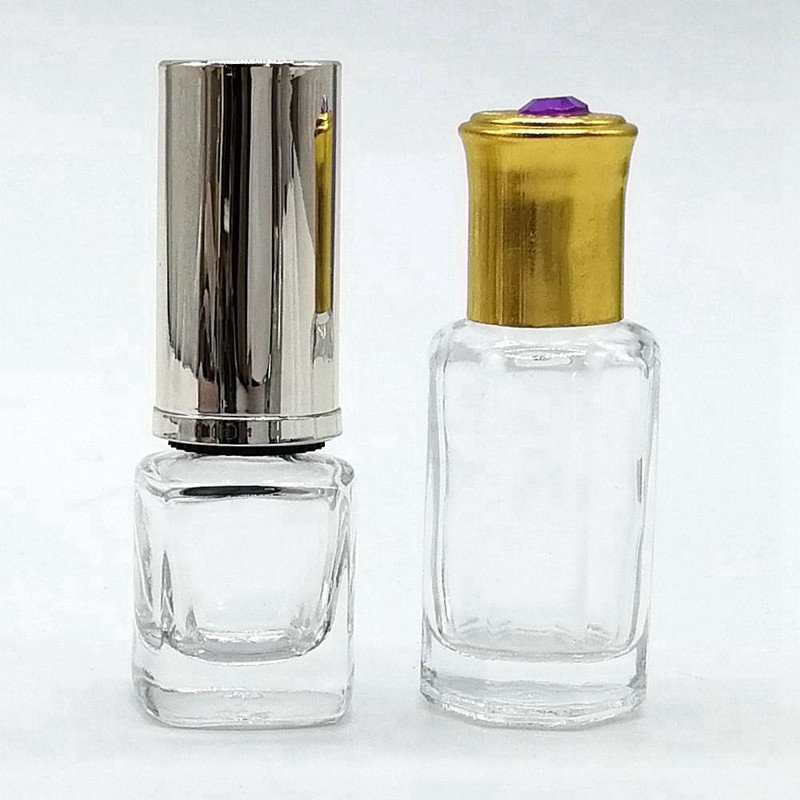 Square Nail Polish Bottle Nail Paint Empty Packaging Glass Bottle