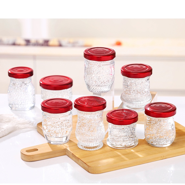 In Stock Empty Wide Mouth Recyclale 150ml 280ml 380ml Food Storage Glass Honey Jam Jar With Screw Lids