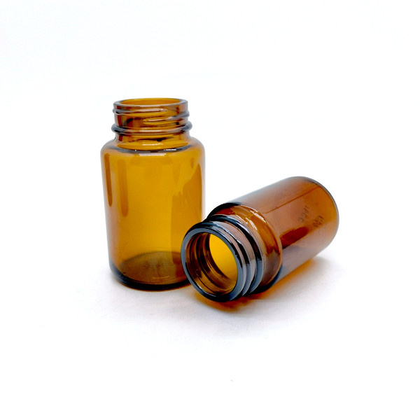 Amber Packers 100ml 150ml 250ml 300ml Brown Medicine Wide Mouth Glass Pill Bottles With Metal Lids