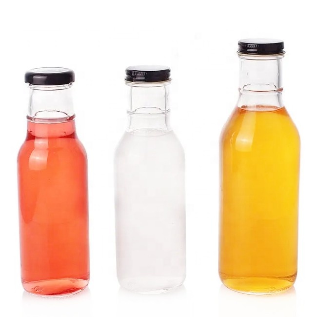 Different shape food grade 500ml 375ml 250ml glass dressing condiments chili BBQ sauce tomato ketchup bottle