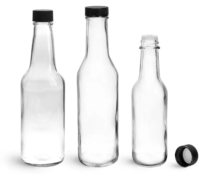 High Quality Glass Sauce Ketchup Bottle Condiment Bbq Glass Bottle 10 Oz Glass Sauce Bottles 5 Oz 12 Oz 16 Oz