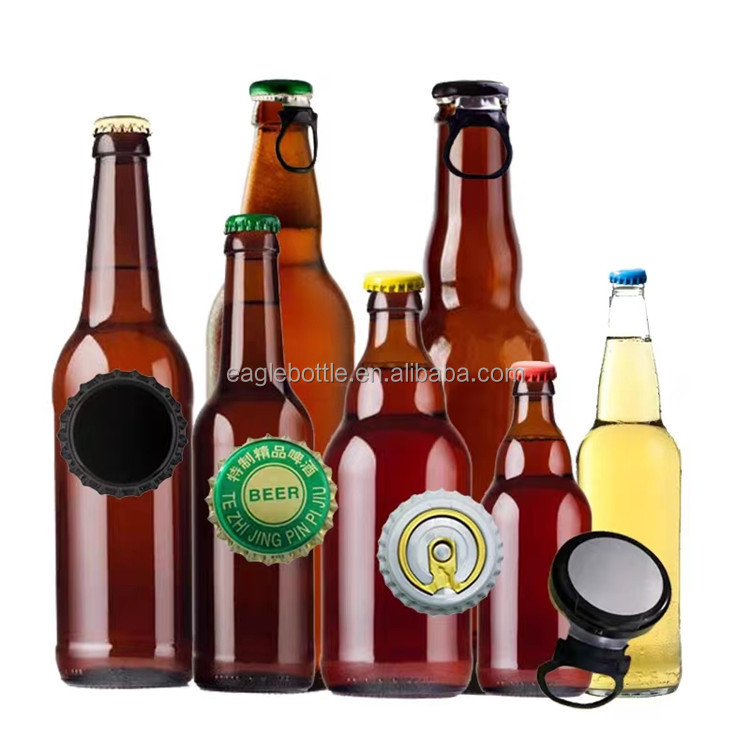 Empty Amber Dark Brown Beer Glass Bottle 250 ml 300 ml 330 ml 500 ml 650 ml 750 ml 1000 ml Beer Glass Bottle