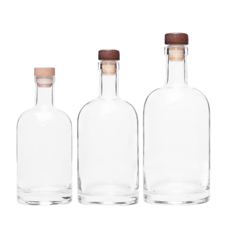 Free Sample 100ml 375ml 500ml 750ml Glass Empty Bottles Whiskey Vodka Whisky 75cl Botellas De Vidrio for Sale