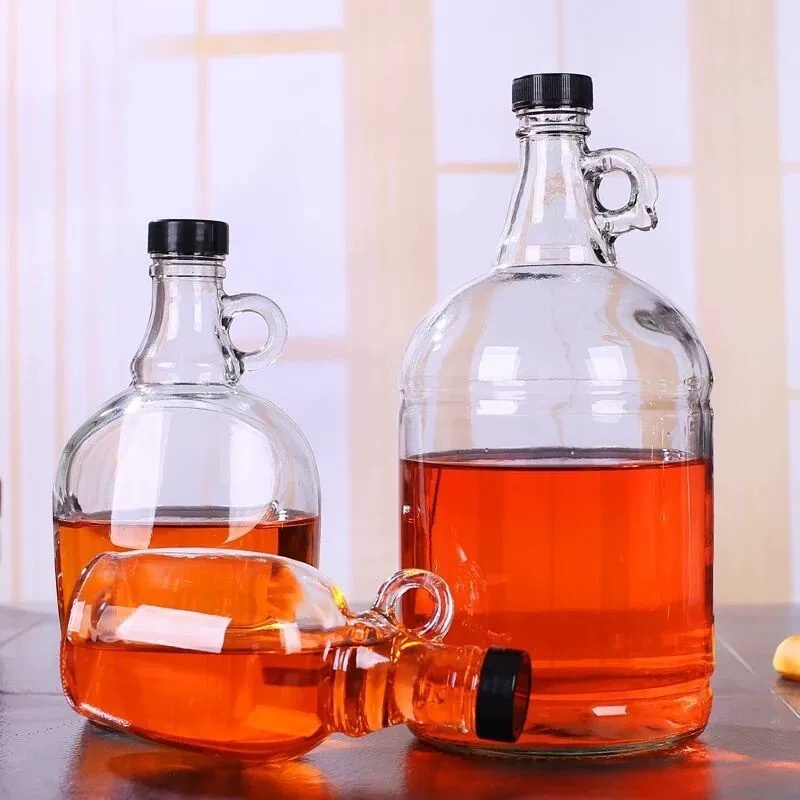 Large California Red Wine Bottle Wine Bottle Empty Bottle Homebrew Glass Sealed Thickened Dispensing Glass