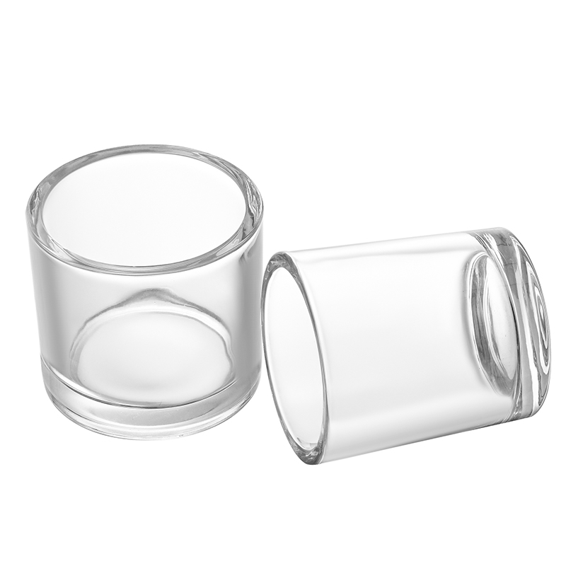 Wholesale Transparent Empty Wide Mouth Glass Wax Candle Jar for Candle Making
