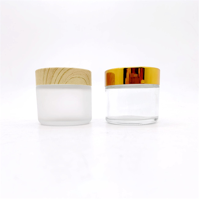 Empty 50g 100g Clear Cosmetic Jar Glass 30ml 50ml 100ml Cosmetic Cream Jar Glass Jar Pot Empty for Lip Balm