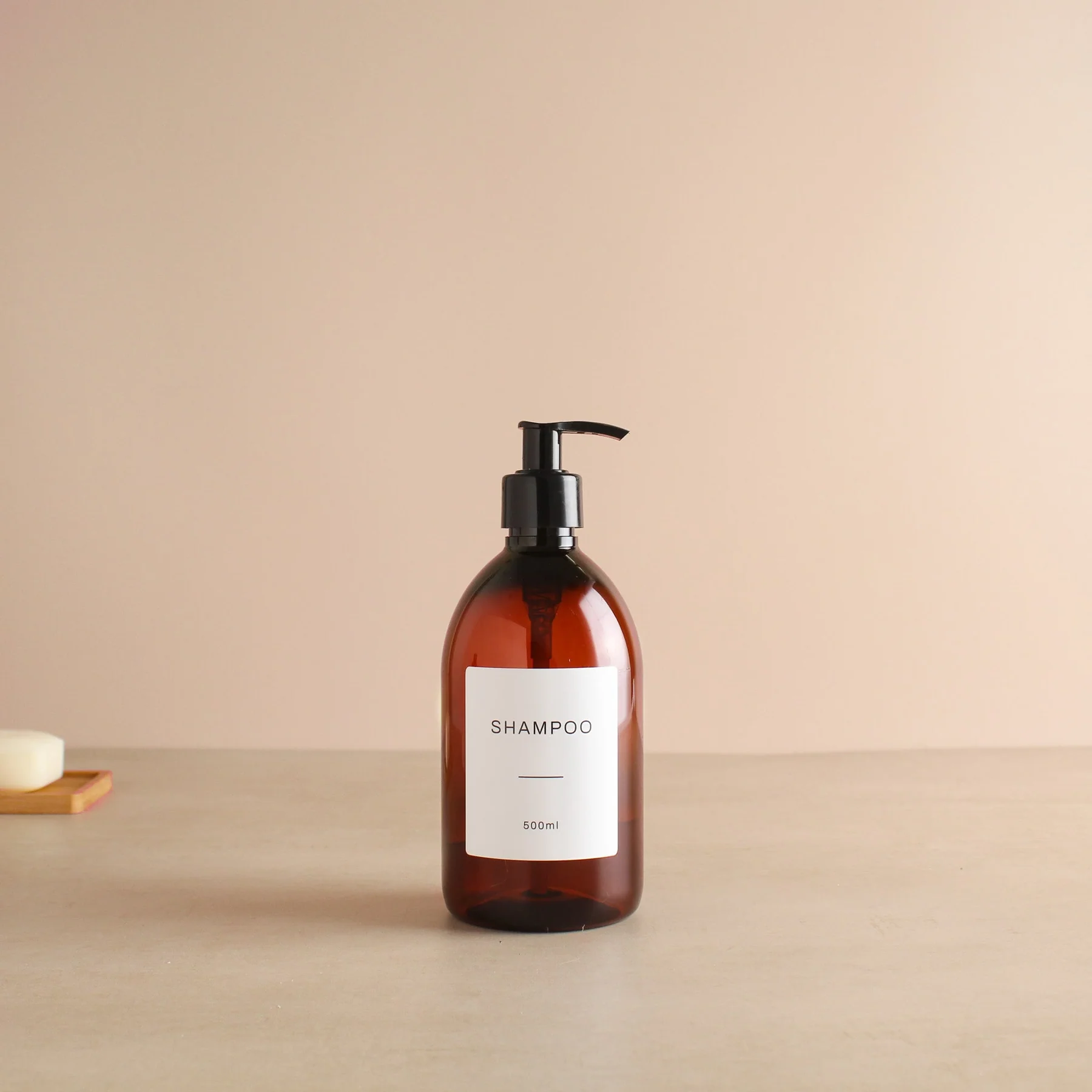 16oz Glass Soap Dispenser With Stainless Steel Pump 21 Waterproof Labels Non-slip Protective Silicone Pad